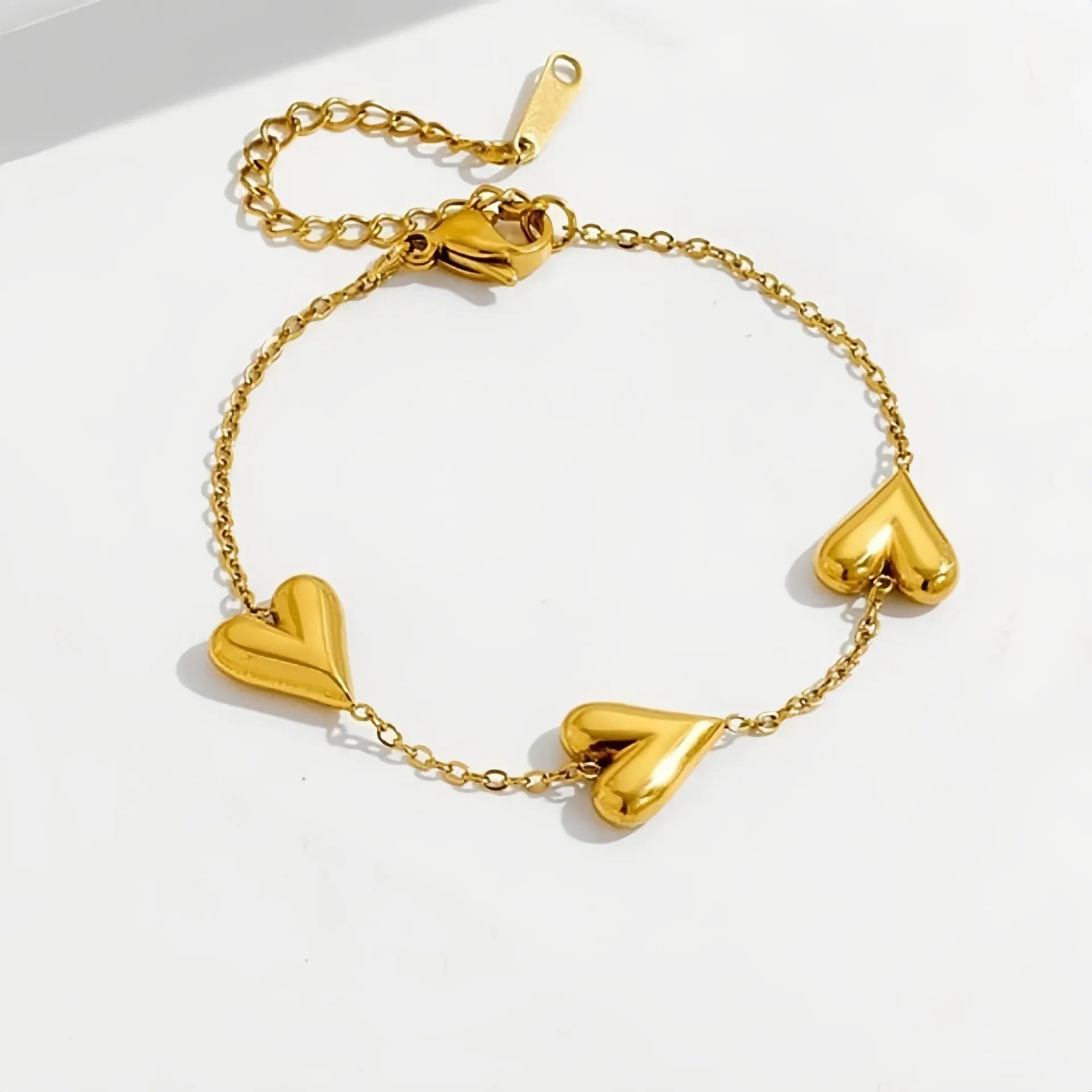 Pulsera de Corazones en Acero Inoxidable