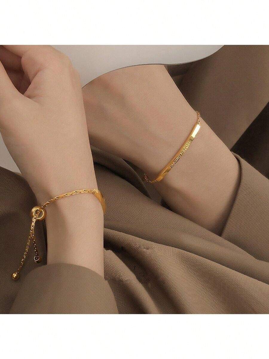 Pulsera Ajustable de Acero Inoxidable