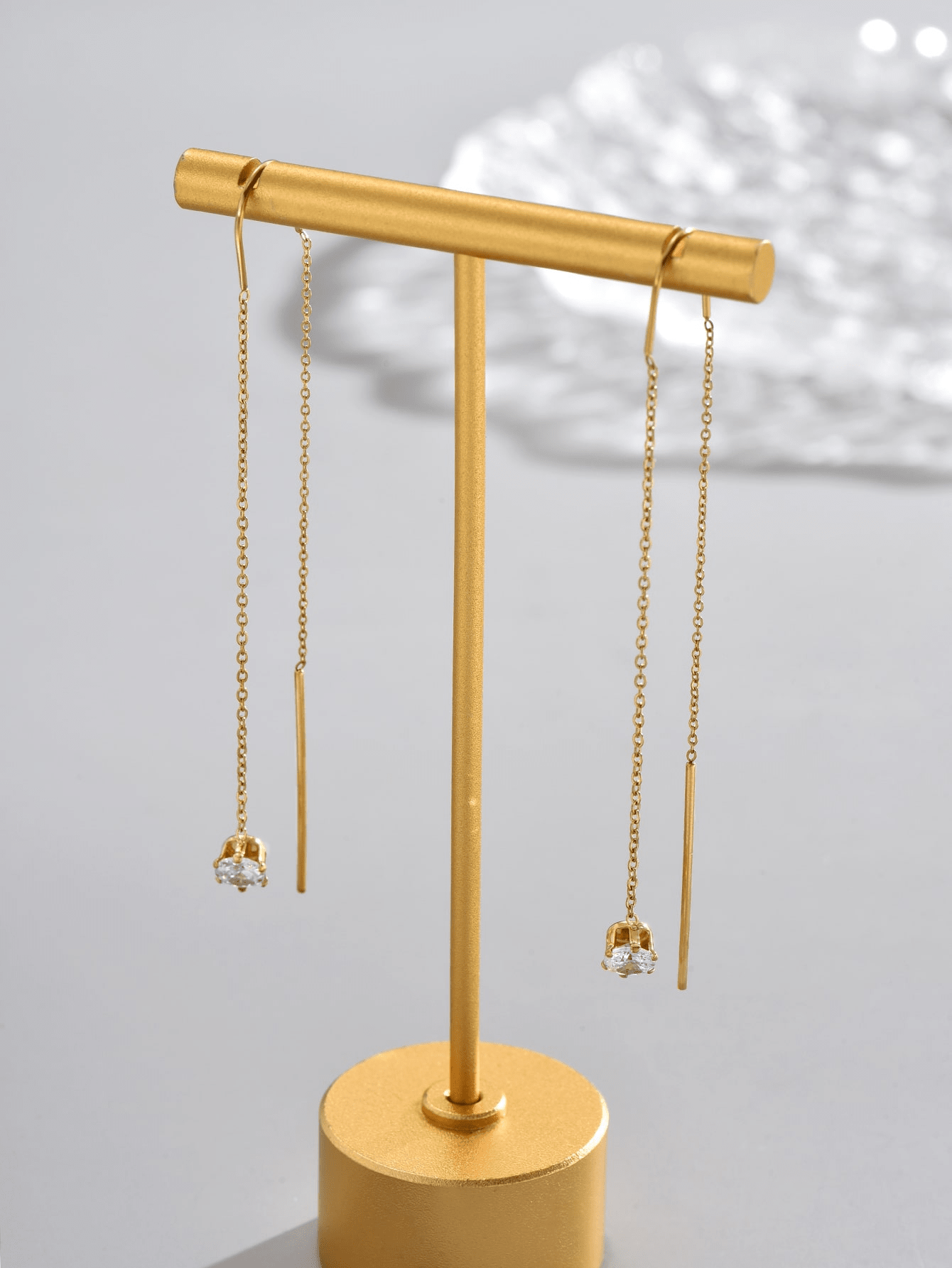 Aretes Largos de Acero Inoxidable