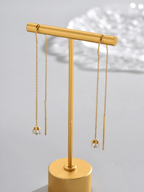Aretes Largos en Acero Inoxidable