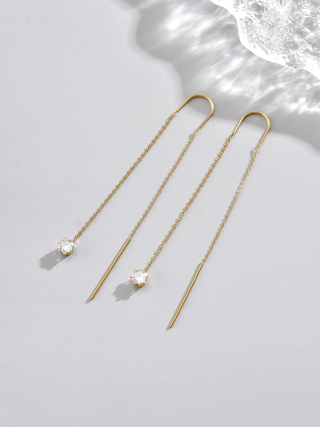 Aretes Largos de Acero Inoxidable
