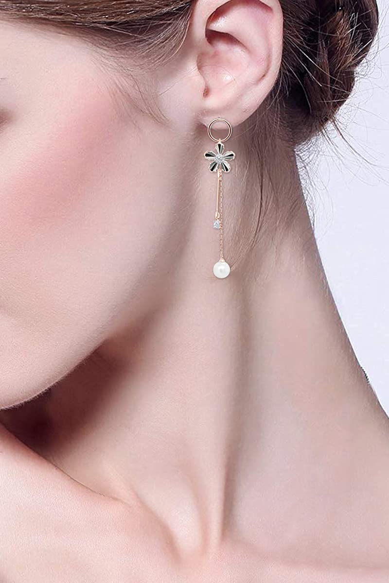 Aretes de Plata de Ley 925 y Perlas Cultivadas