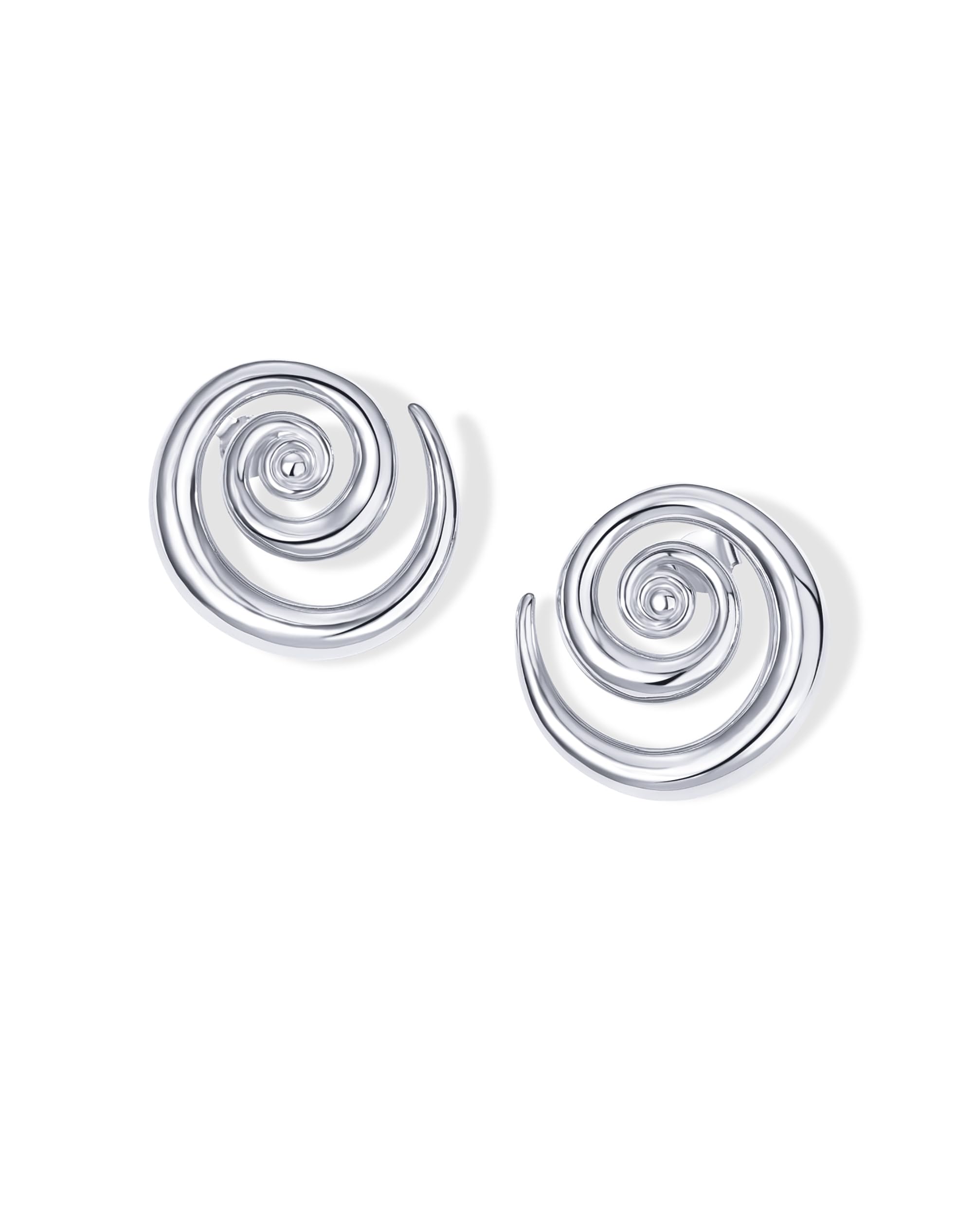 Aretes de Plata de Ley 925 en Espiral