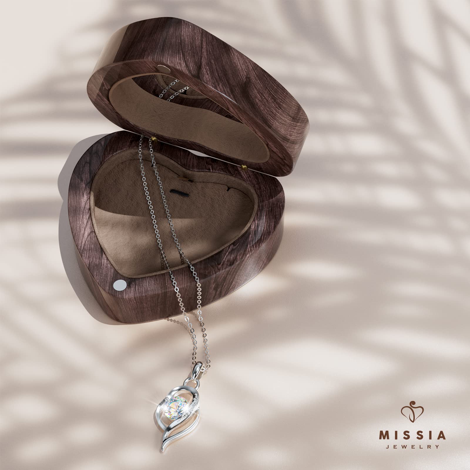 Collar Fino de Plata de Ley 925 y Moissanita