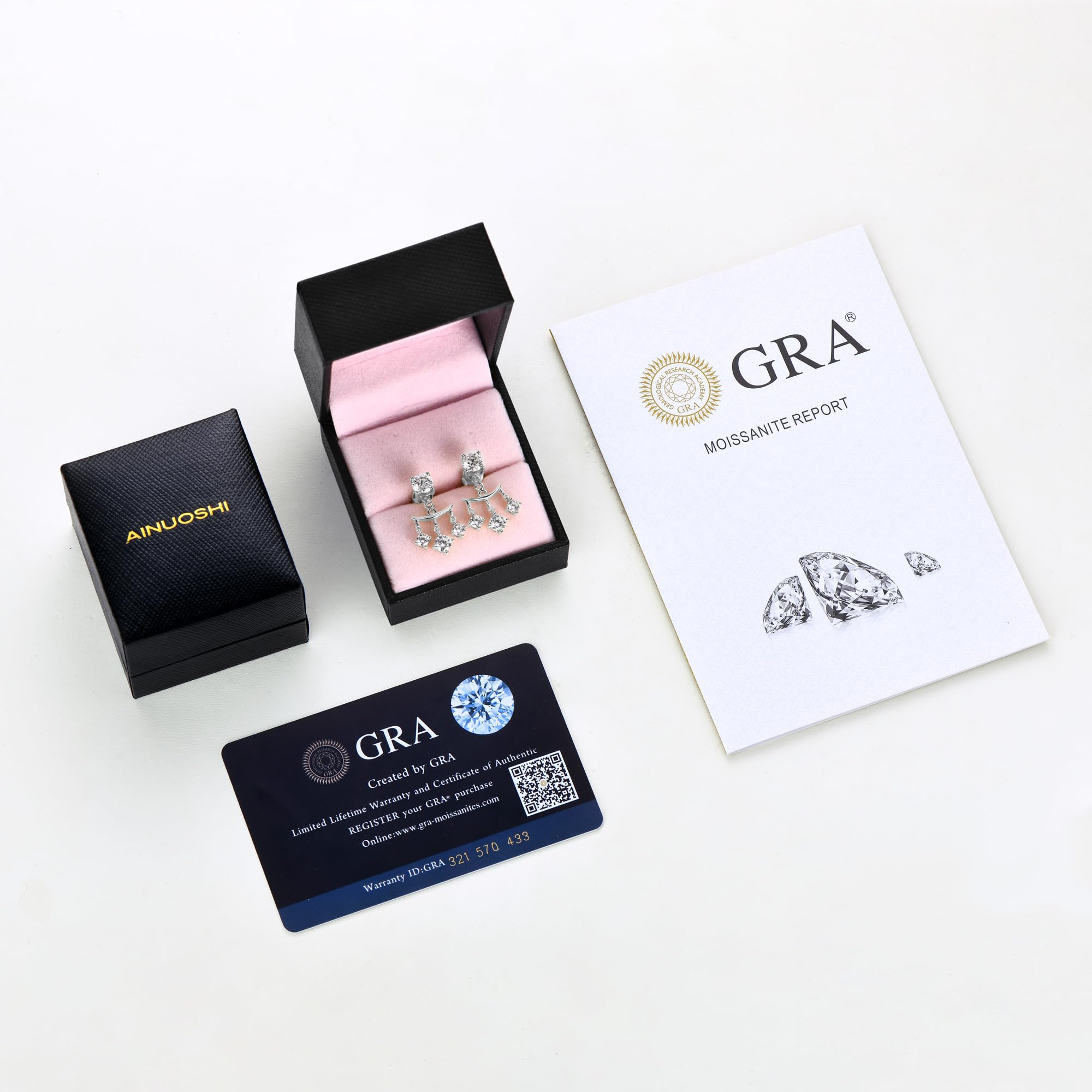 Aretes de Plata de Ley 925 y Moissanita Versátiles Doble Uso