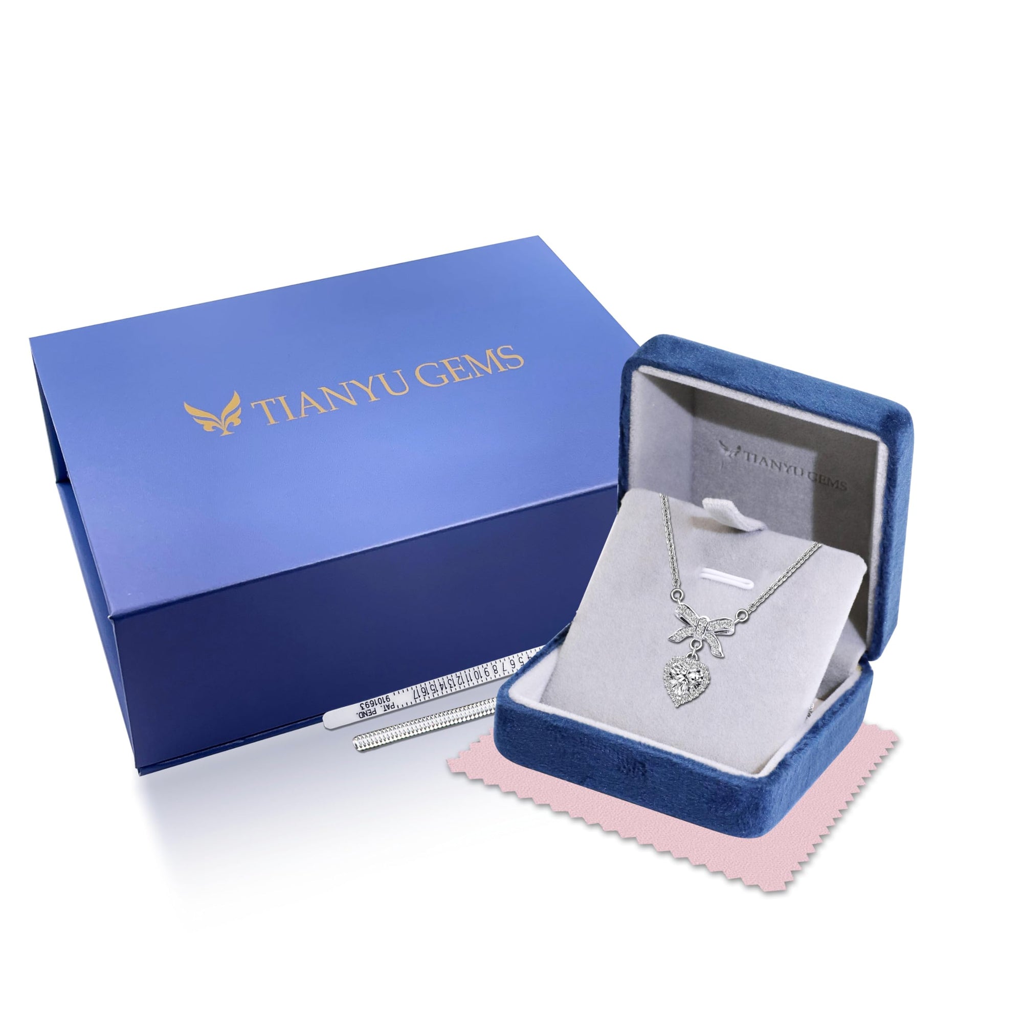 Collar de Plata de Ley 925 y Moissanita con Diseño de Corazón