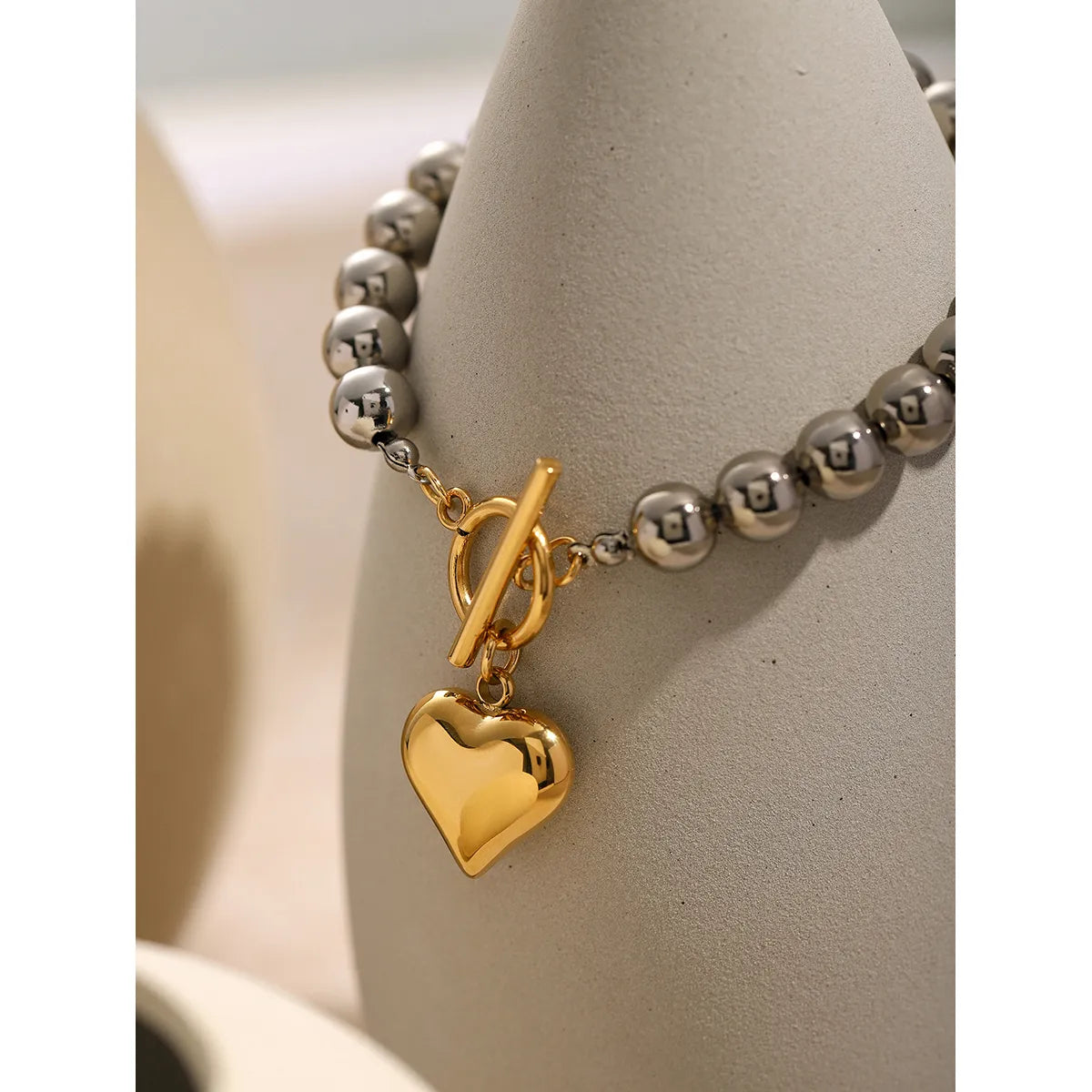 Brazalete Estilo Suelto en Acero Inoxidable Chapado en Oro