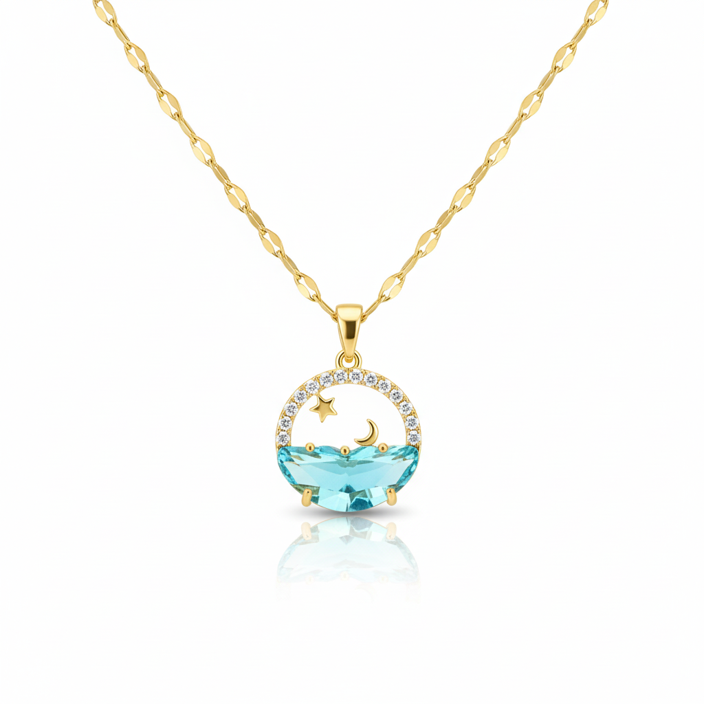 Collar con Diseño de Mar Estrellado
