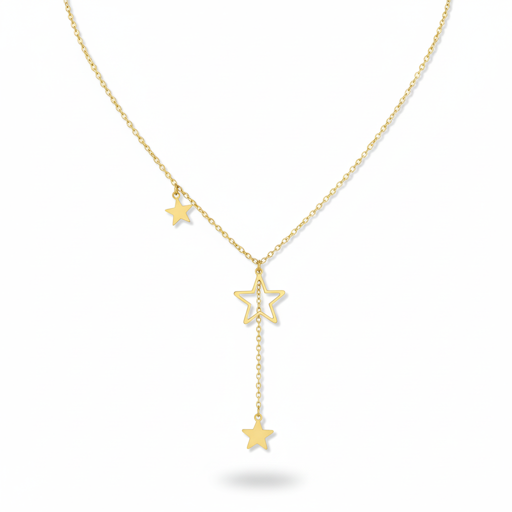 Collar Estrellado en Acero Inoxidable 316L