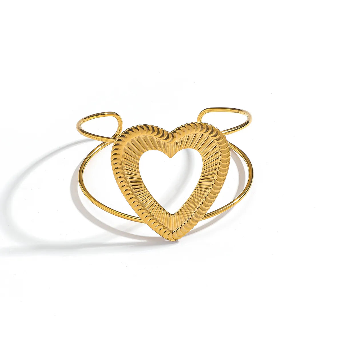Brazalete Corazón Trenzado en Acero Inoxidable 316L