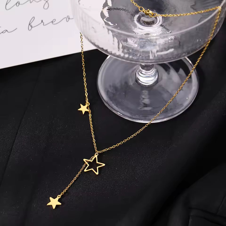 Collar Estrellado en Acero Inoxidable 316L