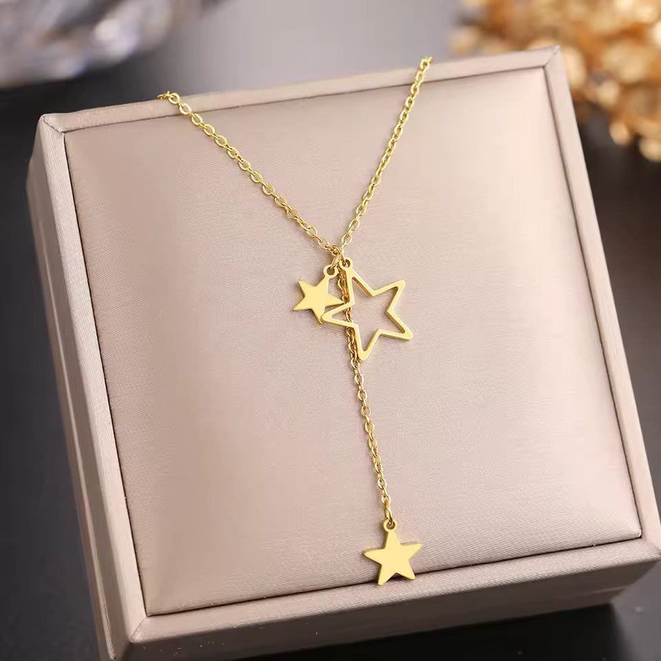 Collar Estrellado en Acero Inoxidable 316L