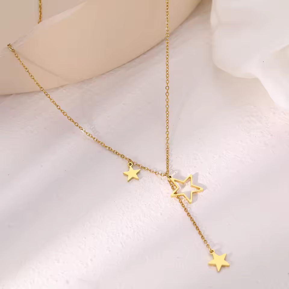 Collar Estrellado en Acero Inoxidable 316L