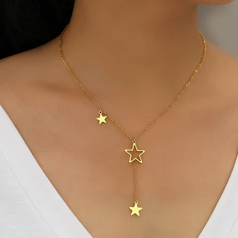 Collar Estrellado en Acero Inoxidable 316L